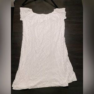 Local boutique white lace dress